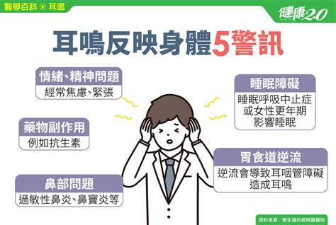 最近一直耳鳴|耳鳴原因有哪些？這3種耳鳴可能是疾病警訊、5招改善。